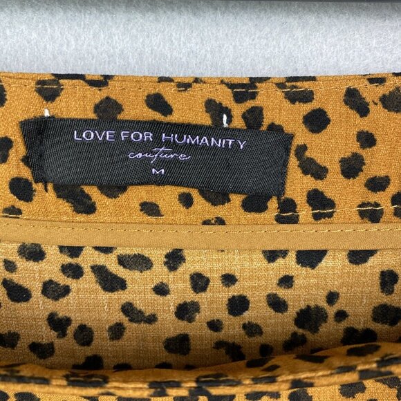 Love For Humanity Cheetah Womens Skort M Animal Print Mini Skorts Ruffle NWT - Picture 2 of 12